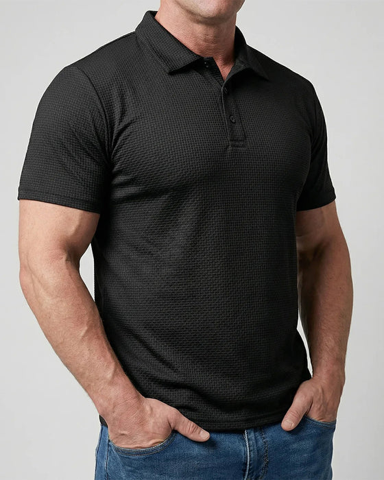 Heren T-shirt Casual Effen Kleur