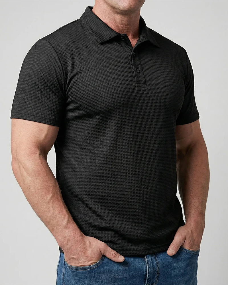 Heren T-shirt Casual Effen Kleur