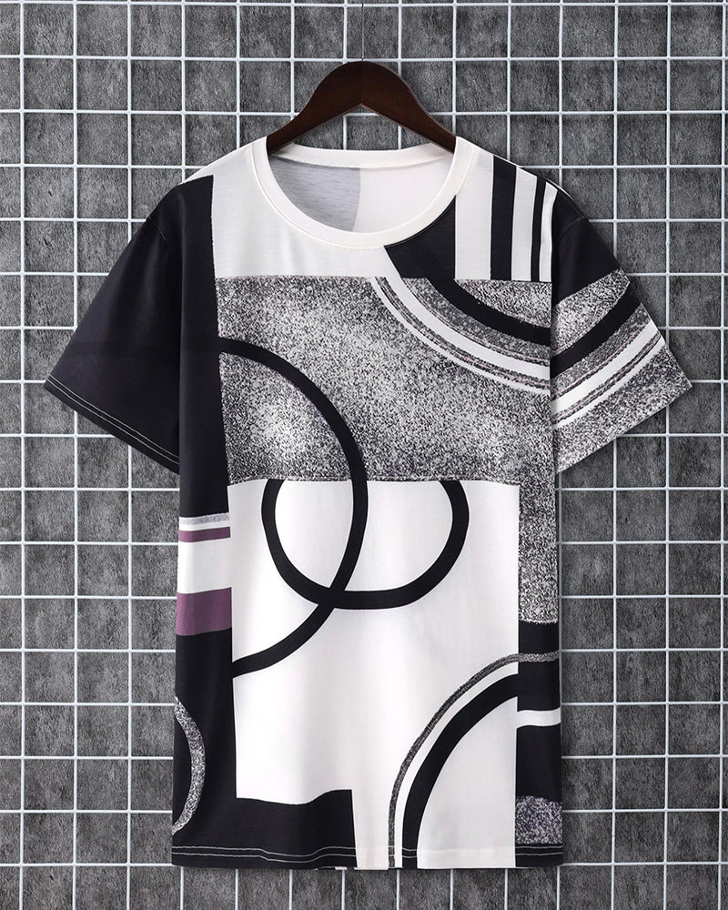 T-Shirt Voor Heren – Casual Met Ronde Hals