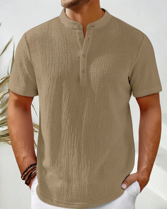 Overhemd Effen Los Henley