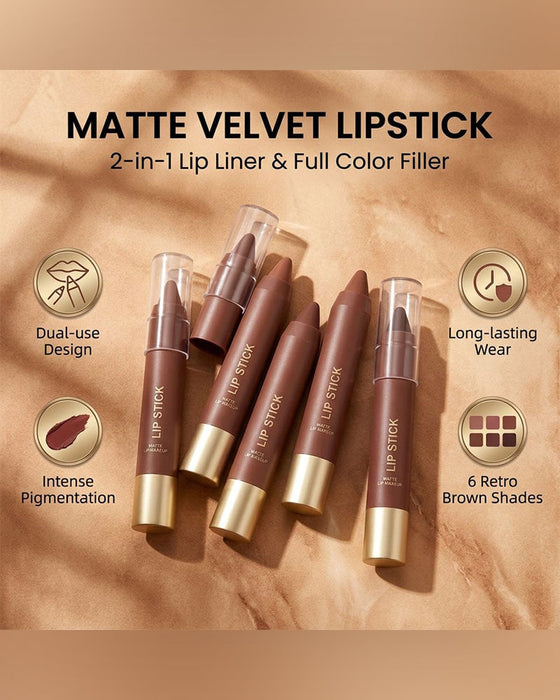 Fluweel Matte Zijde Textuur Hoog Pigment Lippenstift