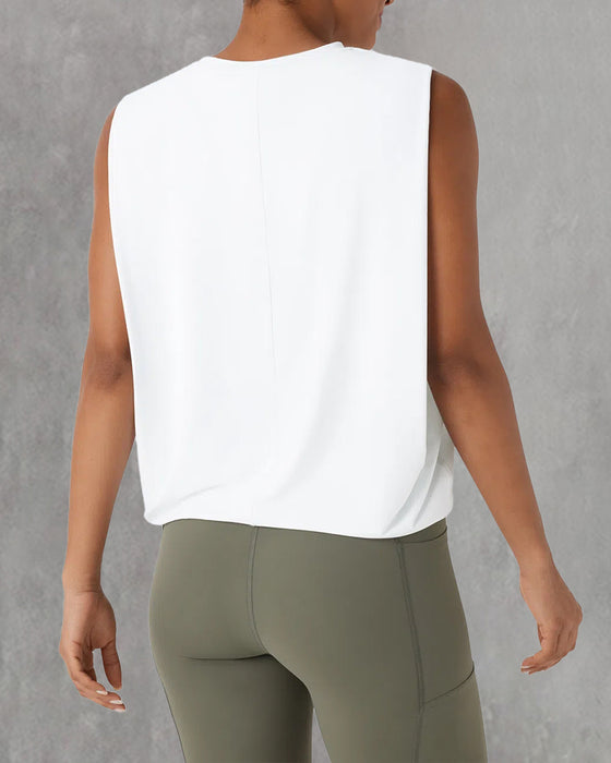 Vest Mouwloos Ronde Hals Sport