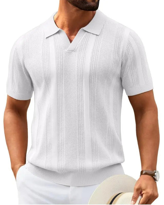 T-Shirt Polo Kraag Heren Korte Mouw
