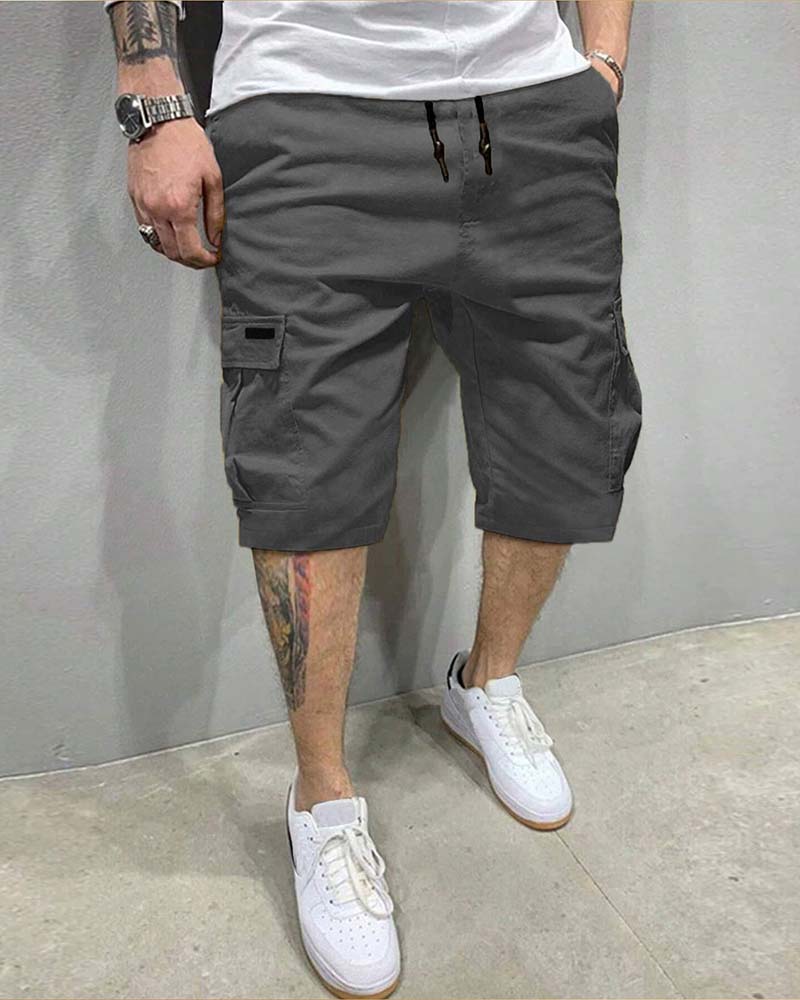 Shorts Trekkoord Taille Cargo