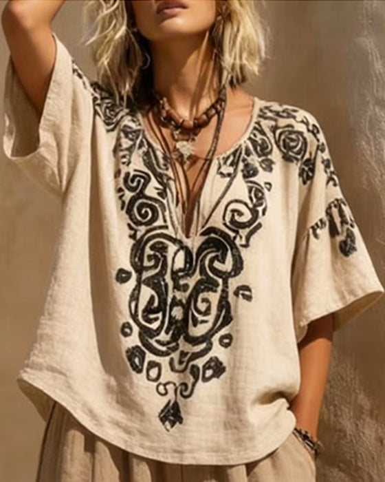 Set Los Shirt + Bedrukt Breed Been