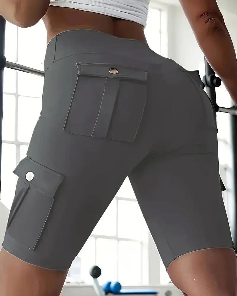 Legging Enkele Gesp Effen Yoga