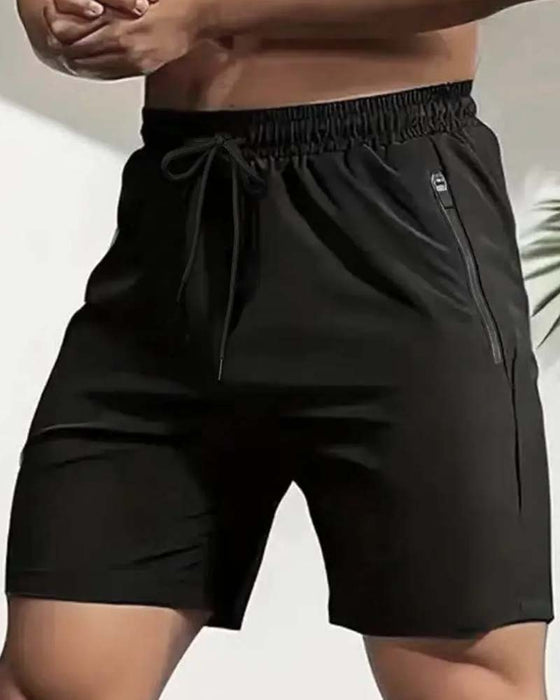 Shorts Trekkoord Rits Elastische Taille
