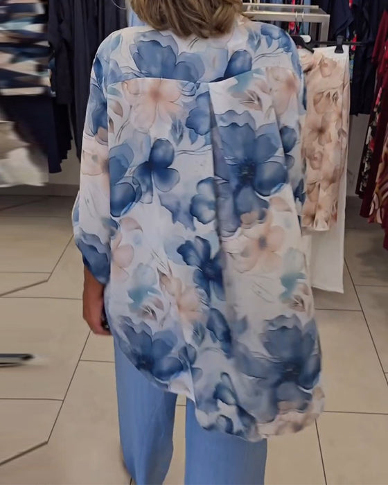 Blouse Aquarel Bloemen Casual