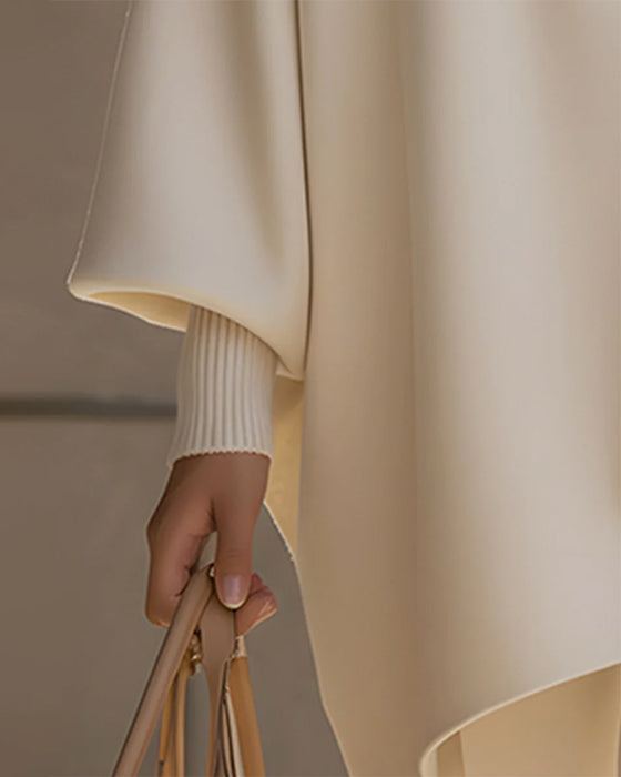 Half-zip Sweatshirt met Lantaarnmouwen en Reverkraag