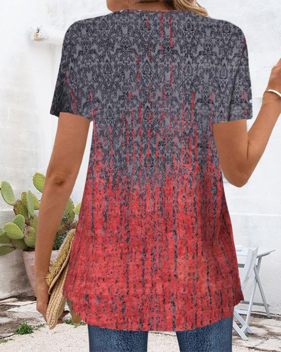 Blos Nep Tweedelig Korte Mouwen Onregelmatig