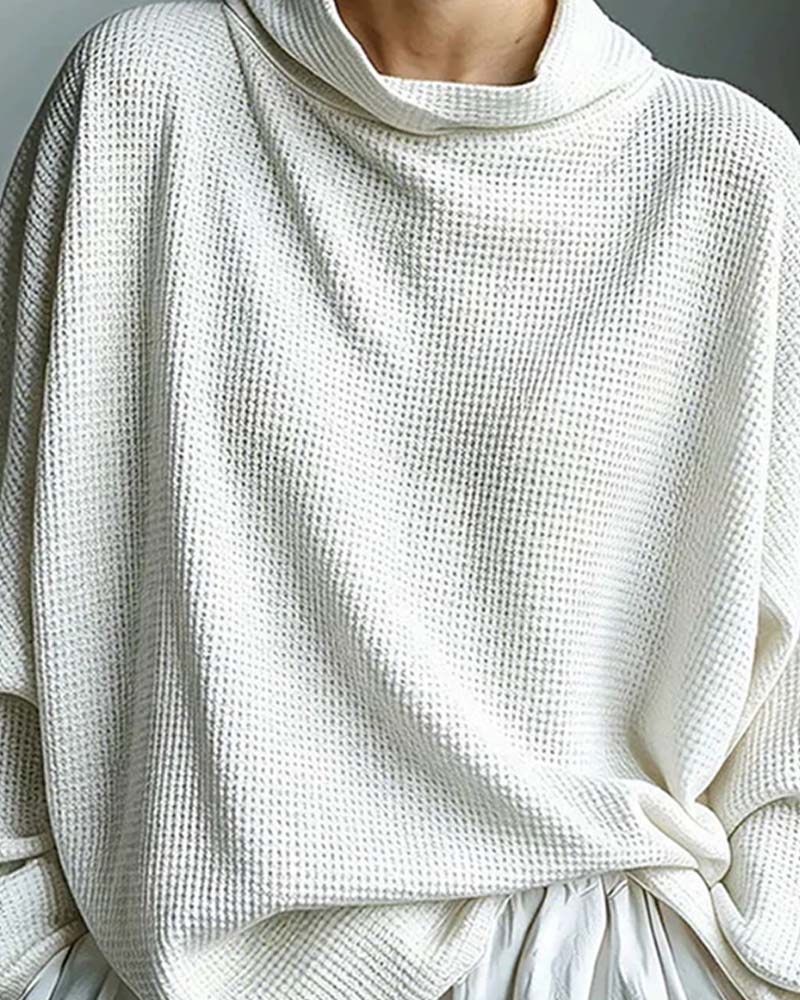 Top Lange Mouw Casual Effen