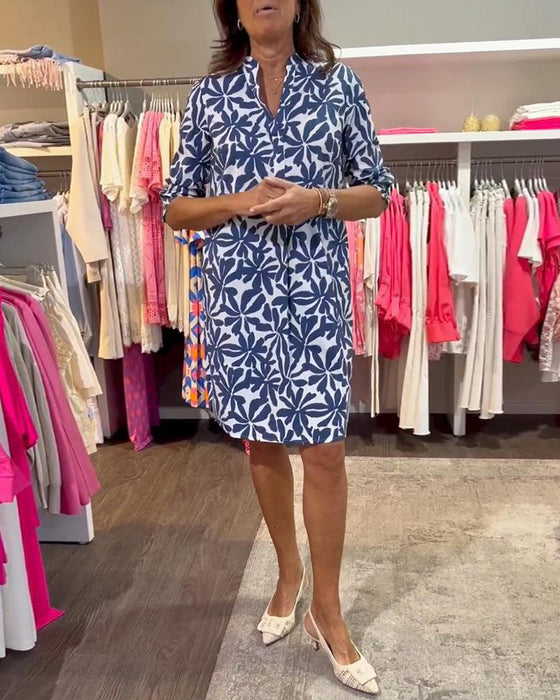 Casual jurk met print en boven de knie