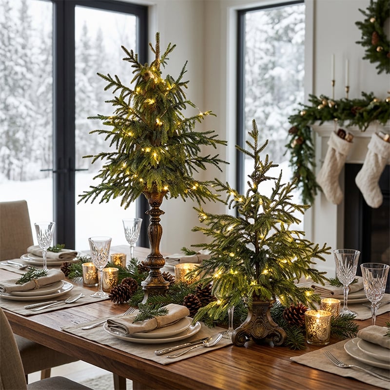 Verlichte tafelkerstboom