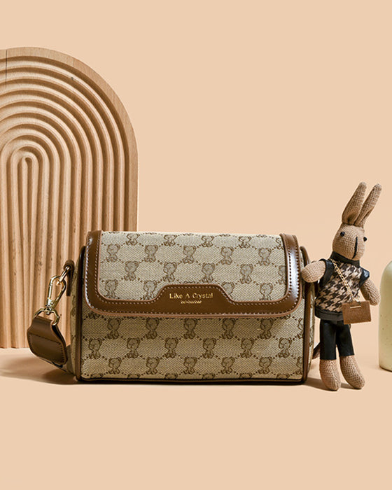 Tas Beerprint Eenvoudige Schoudertas