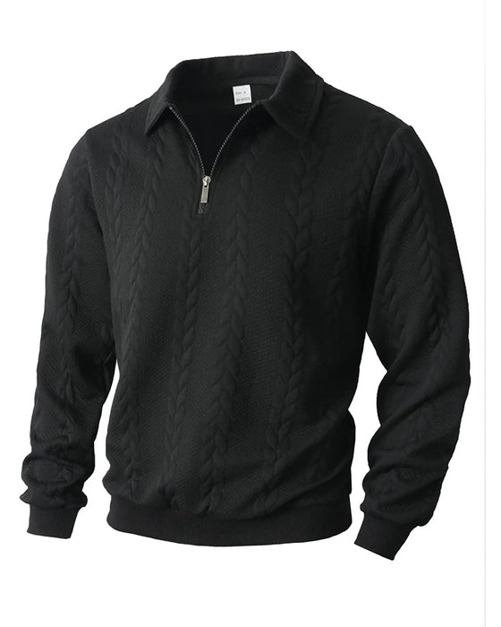 Hoodie Knoopsgat Half Rits Casual