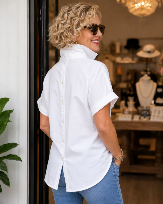 Blouse Zak Knoop V-Hals Casual