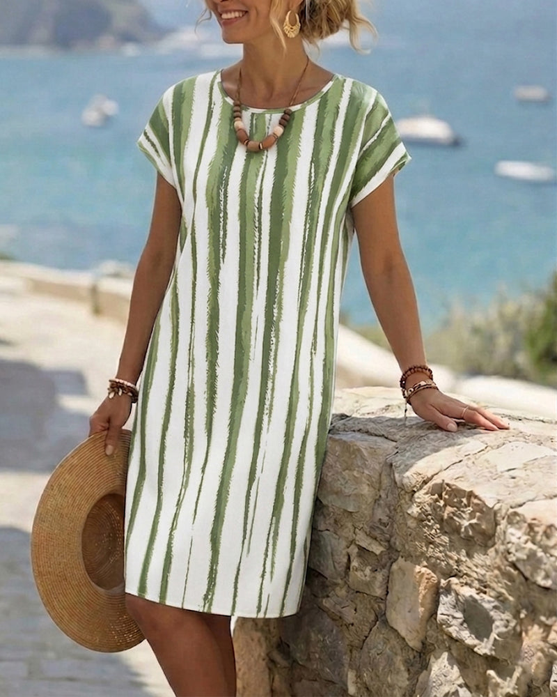 Jurk Verticale Streep Shift