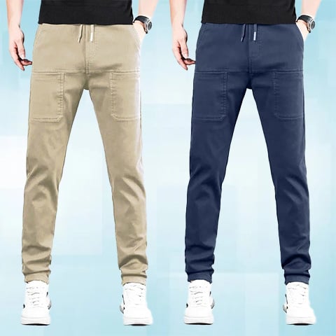 Broek Hoge Stretch Multi-Zak Duurzaam Cargo