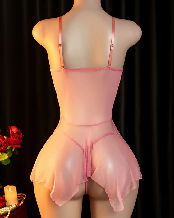 Sleepwear Kant Mesh Spaghettiband