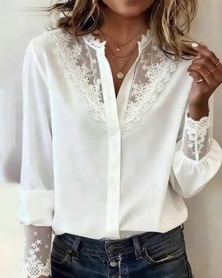 Shirt Stijlvol En Elegant Patchwork