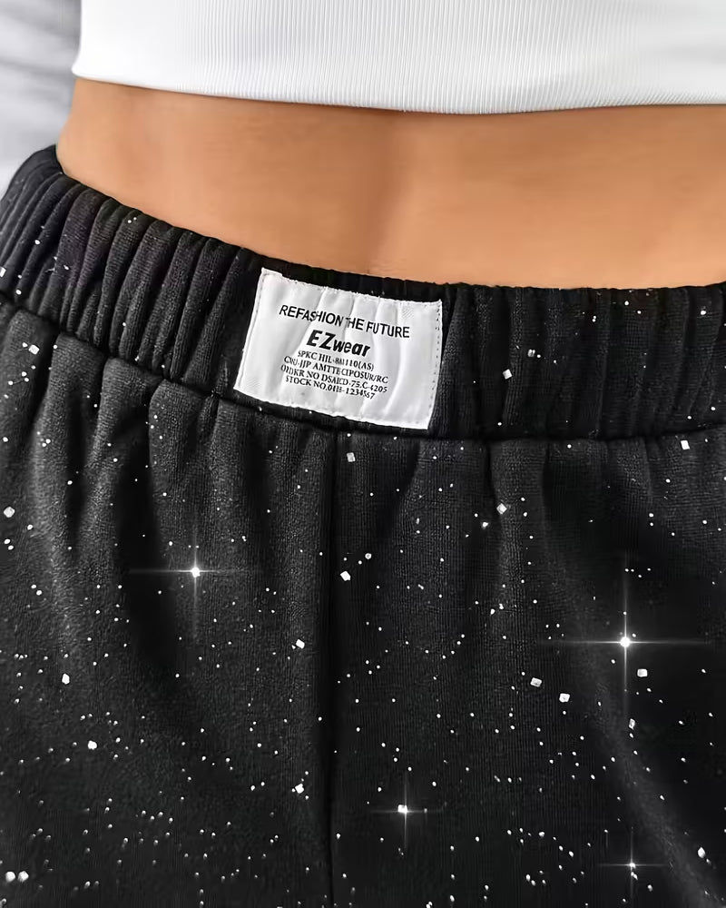 Joggingbroek Hoge Taille Slim Casual