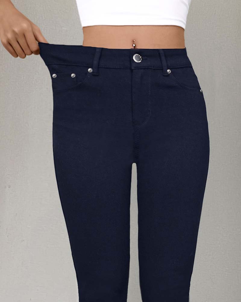 Broek Dames Zak Effen Skinny Casual
