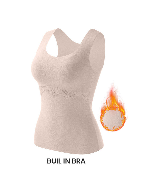 Tanktop Naadloos Thermisch Ingebouwde Bh