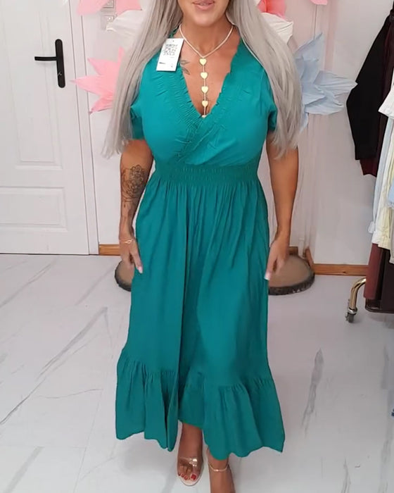 Jurk Elegant V-Hals A-Lijn