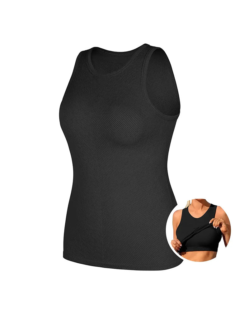 Sportieve Tanktop Met Ingebouwde Bh