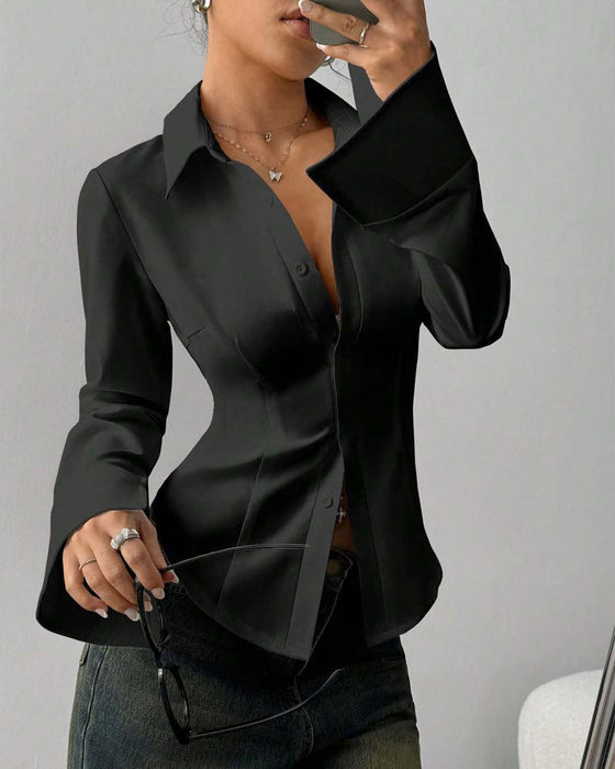 Elegante Slim-Fit Vrouwenblouse