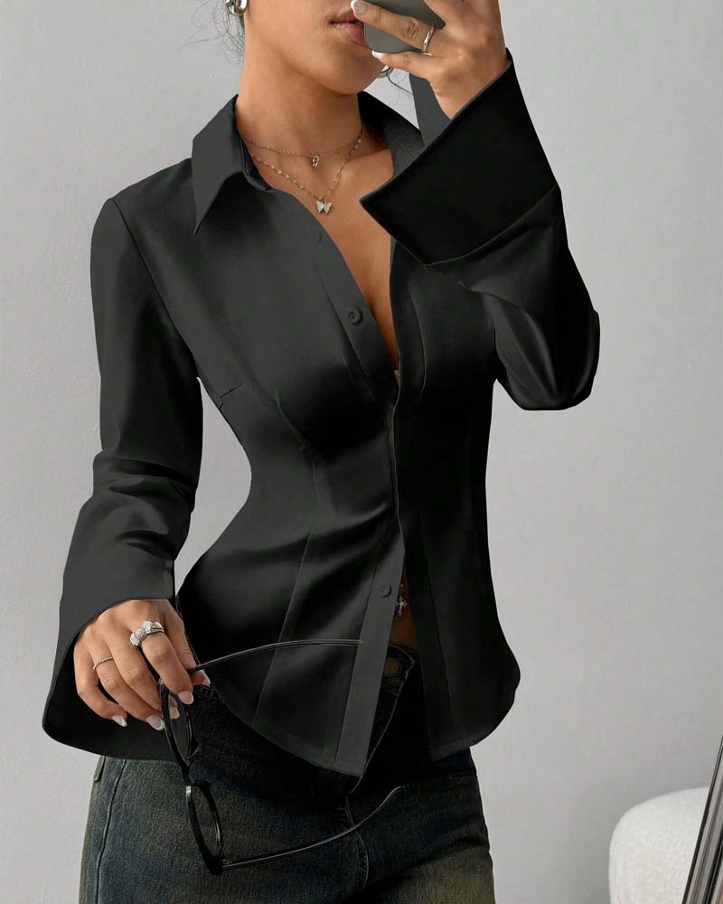Elegante Slim-Fit Vrouwenblouse