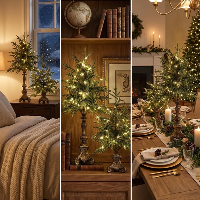 Verlichte tafelkerstboom