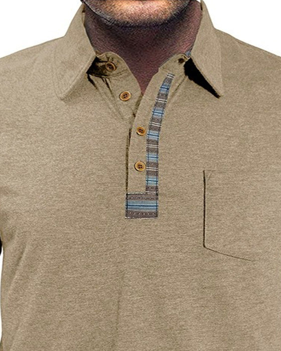 Blouse Heren Knoop Reverse Polo