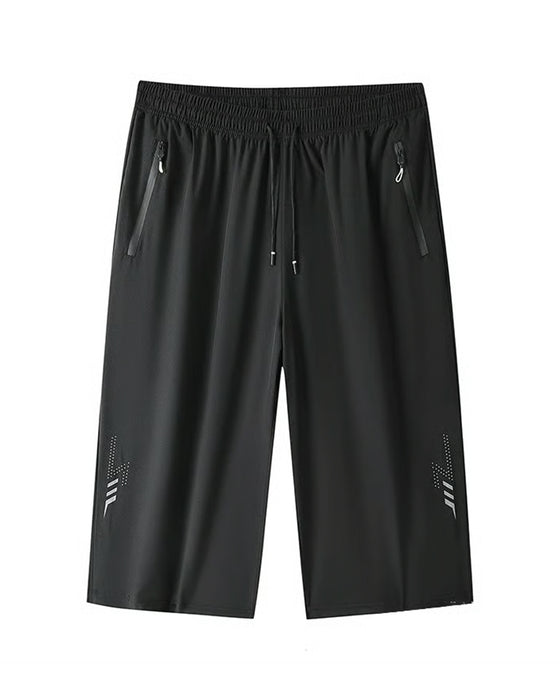 Broek Elastische Taille Zak Rits Trekkoord