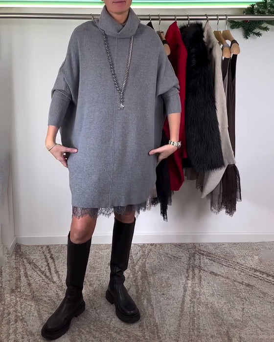 Draagriemen Kant Netjurk Kostuum Hoge Kraag Vleermuismouwen