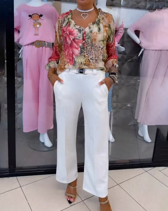 Broek Casual Rechte Bootcut