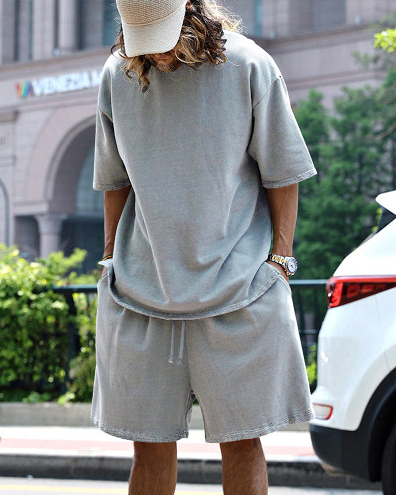 Casual Effen Mouwloze Sportsets