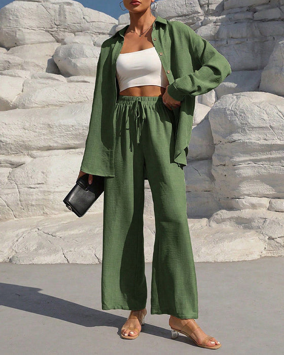 Set Lange Mouw Casual Effen