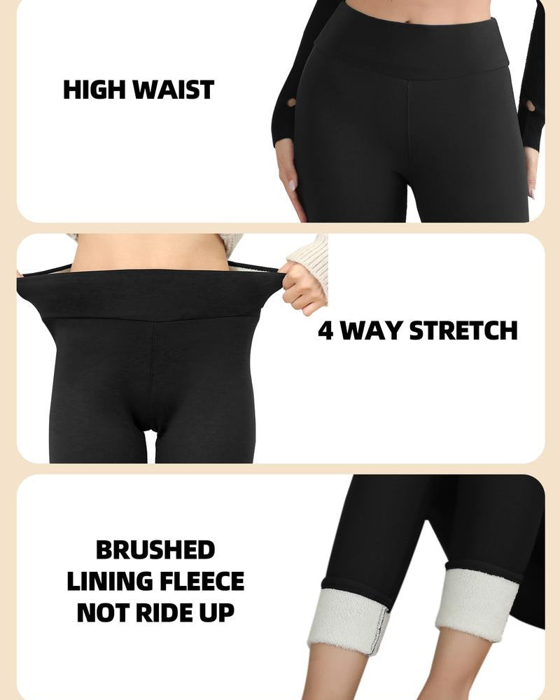 Legging Warm Hoge Taille Gezellig Gevoerd