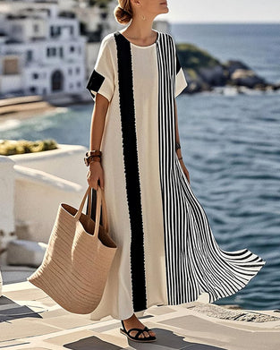 Jurk Gestreept Print