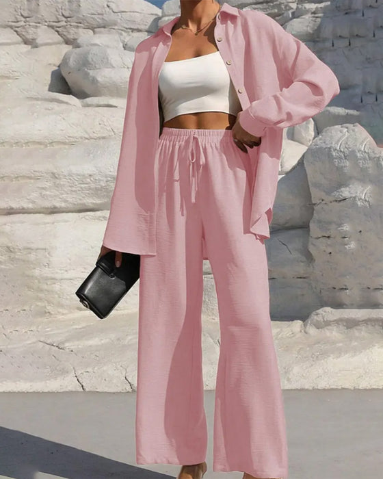 Set Lange Mouw Casual Effen