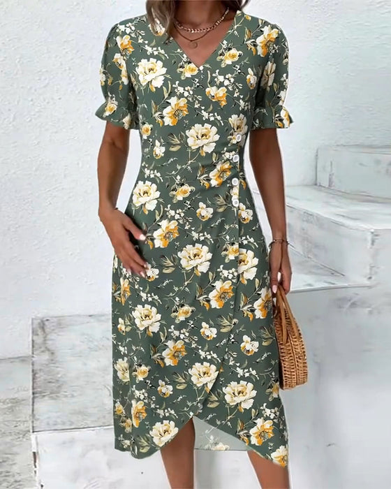 Jurk V-Hals Elegant Forens