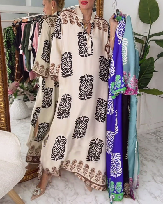 Retro mode losse jurk