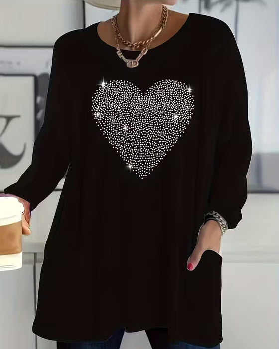 Top Fijn Glitter Liefde Zak Ontwerp