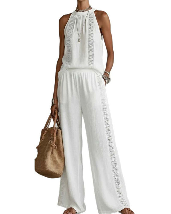 Tweedelig Set Hollow Out Halter