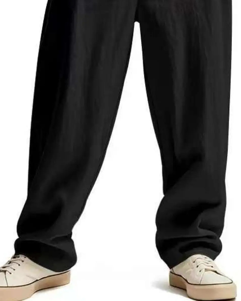 Broek Casual Effen Straight-Leg