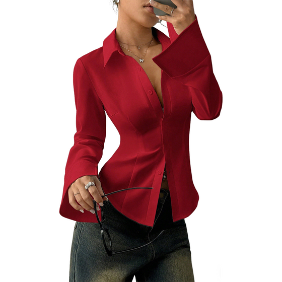 Elegante Slim-Fit Vrouwenblouse