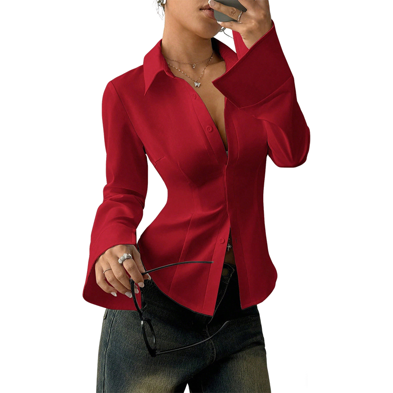 Elegante Slim-Fit Vrouwenblouse