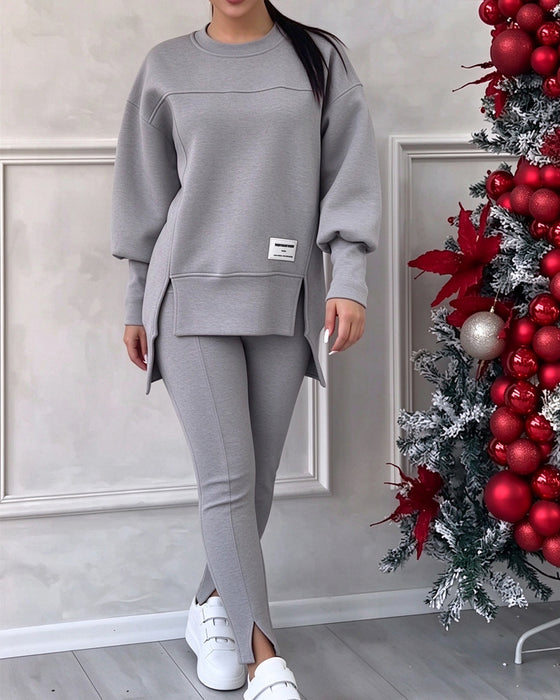 Set Bedrukt Sweatshirt En Joggingbroek