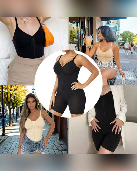 Shapewear voor Dames Buikcontrole Bodysuit Rits Comfort Ultra Stretch Stof
